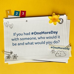 如果你有#onemoreday ......