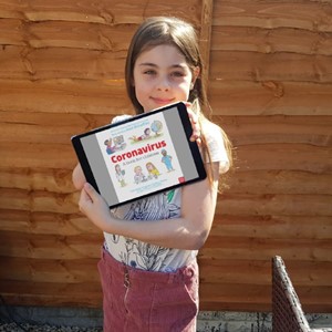 Sophie,9,评论冠状病毒儿童