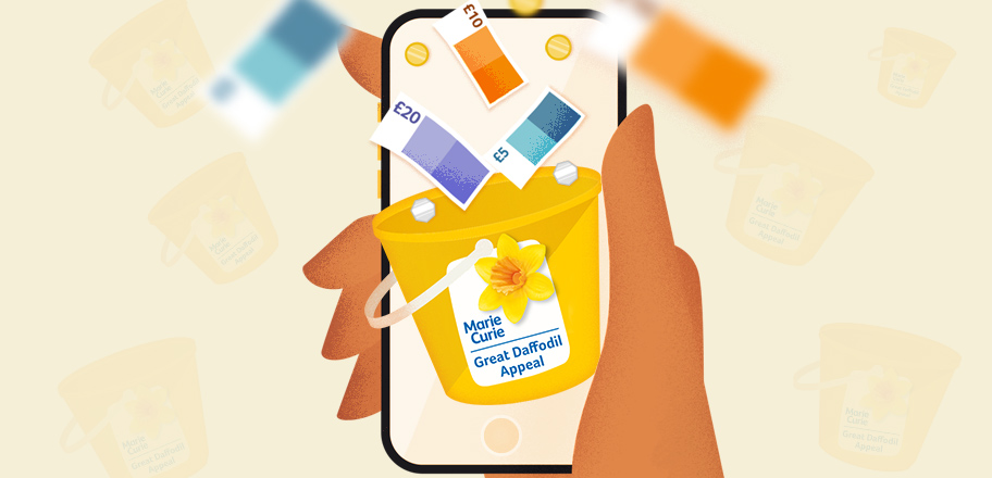 把钱放进桶里的插图